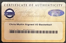 Chris Mullin Signed Spalding NBA Basketball (Steiner Sports)