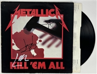 Metallica: Group Signed Kill 'Em All Album Cover (Beckett/BAS LOA)