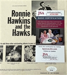 Ronnie Hawkins The Hawk Signed Debut Record Album Cover With (JSA)