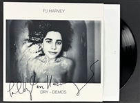 PJ Harvey Signed Dry-Demos Album Cover w/ Full Name Autograph (Beckett/BAS)