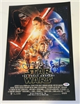 Star Wars: J.J. Abrams Signed 12 x 18 The Force Awakens Photo w/ Self Portrait Sketch (PSA/DNA)