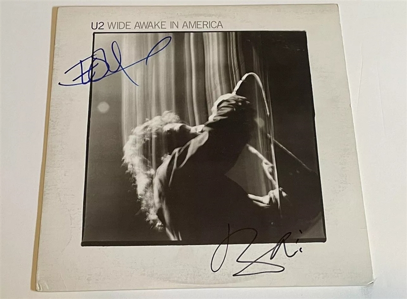 U2: Bono & The Edge Signed "Wide Awake in America" Album Cover (Third Party Guaranteed)