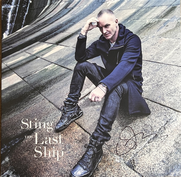 Sting Signed "The Last Ship" Album Cover (Beckett/BAS)