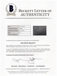 Dean Martin Signed IN-PERSON Black Linen Card (Beckett/BAS)