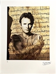 Singer/Musician STING RARE Hand-Signed Limited Edition 32x24 Lithograph 