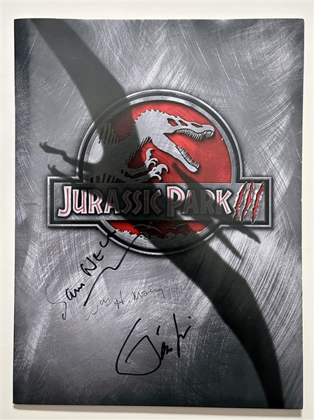 Jurassic Park III Press Kit Signed by Sam Neill, Tea Leone & William H Macy 