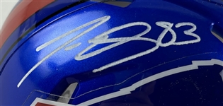 Lee Evans Signed Buffalo Bills Mini Helmet (Total Sports)