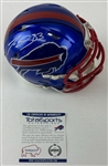 Lee Evans Signed Buffalo Bills Mini Helmet (Total Sports)
