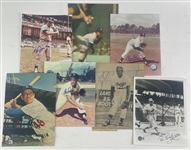 Brooklyn Dodgers Lot of Seven Signed Photos w/ Sutton, Newcombe, & More! (Beckett/BAS)