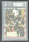 Norman Rockwell Signed 5 x 7 Card (Beckett/BAS Encapsulated) 