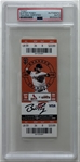 Buster Posey Signed 2021 Giants vs. Cardinals Ticket :: Posey 3 for 4, 4 RBI's, HR 802 Win :: WS Champ Year! (PSA/DNA Encapsulated)