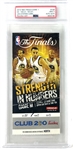 2015 Steph Curry "NBA Finals Game 1 Debut" Ticket Stub Warriors vs. Cavaliers (PSA MINT 9 Ticket Grade)