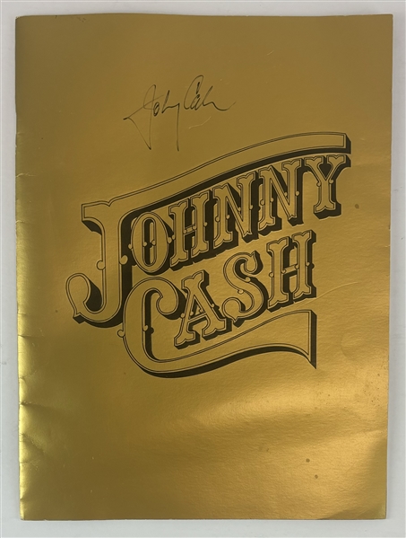 Johnny Cash Signed 1974 Tour Program (REAL/Epperson LOA)