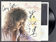 Brian May Band Signed Back to the Light Album Cover (Beckett/BAS LOA)