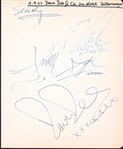 Eric Burdon and the Animals Signed 5.25 x 6.5 Album Page w/ Original Performance Photos (Beckett/BAS LOA)