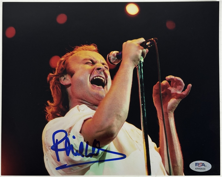 Phil Collins Signed 8" x 10" Photo (PSA/DNA)
