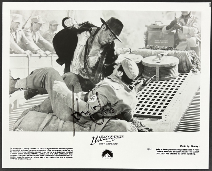 Indiana Jones: Harrison Ford Signed 8" x 10" The Last Crusade Promotional Photo (PSA/DNA LOA)