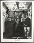 The Eagles: Group Signed 8" x 10" B&W Photo (4 Sigs)(PSA/DNA)