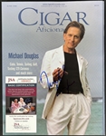 Michael Douglas Signed 1998 Cigar Aficionado Magazine (JSA)