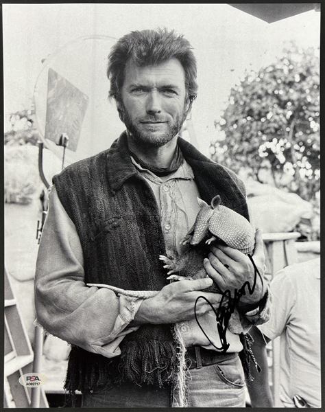 Clint Eastwood Signed 11" x 14" B&W Photo (PSA/DNA LOA)