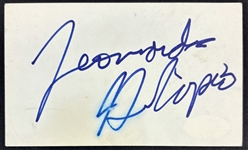Leonardo DiCaprio Signed 3 x 5 Segment w/ Early Autograph! (JSA)