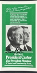 Jimmy Carter Signed Re-Election Campaign Brochure w/ Rare Full Name Autograph! (JSA)