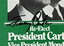 Jimmy Carter Signed Re-Election Campaign Brochure w/ Rare Full Name Autograph! (JSA)