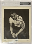 Nas Signed & Inscribed 8 x 10 Press Photo (Beckett/BAS Encapsulated & LOA)