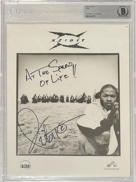 Xzibit Signed & Inscribed 8" x 10" Promo Photo (Beckett/BAS Encapsulated)