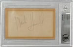 Star Wars: Mark Hamill Signed 3 x 5 Page (Beckett/BAS Encapsulated)
