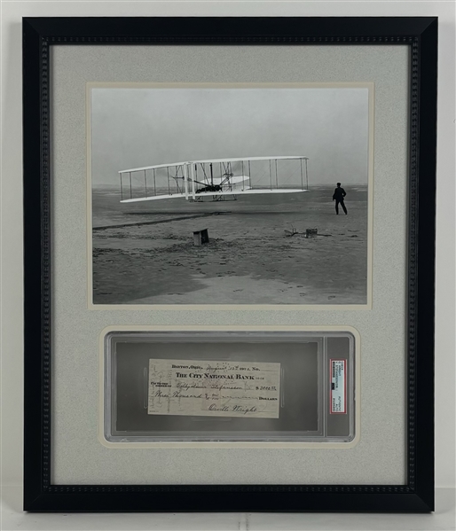 Orville Wright Signed 1922 Check to Explorer Vilhjalmur Stefansson (PSA/DNA)