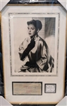 Judy Garland Signed 1963 Bank Check in Framed Display (Third Party Guaranteed)