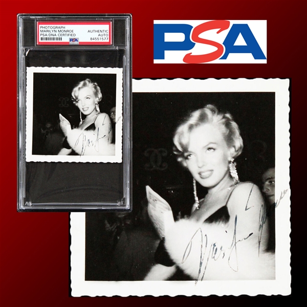 Marilyn Monroe Signed Stunning 3.5" x 3.5" Original Vintage Photograph (PSA/DNA Encapsulated)