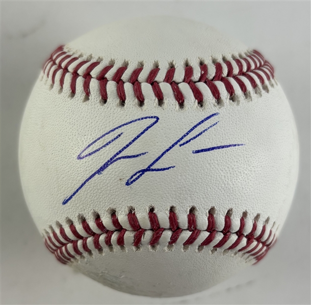 Ronald Acuna Jr. Signed OML Baseball (PSA/DNA)