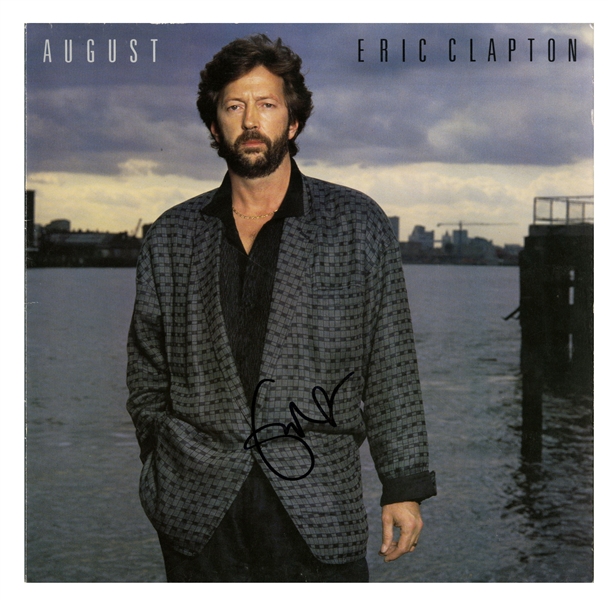 Eric Clapton Signed "August" Album Cover (Third Party Guaranteed)