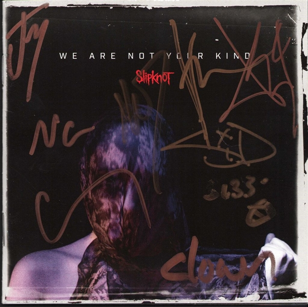 SLIPKNOT Group Signed "We Are Not Your Kind" CD (JSA)