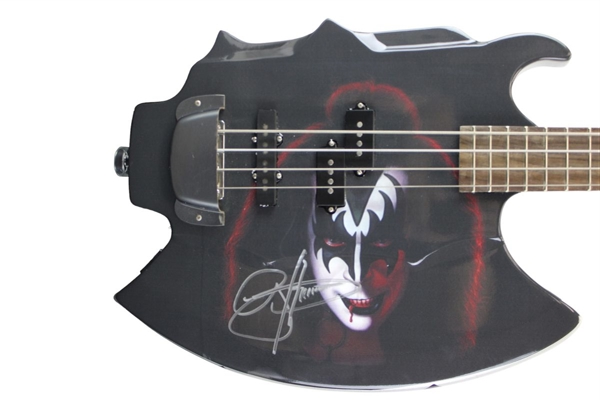 Gene Simmons Signed Custom Signature Axe Bass Guitar (Beckett/BAS)