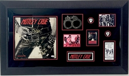 Incredible Custom Mötley Crüe Display including a Group Signed "Too Fast For Love" Album (PSA/DNA)