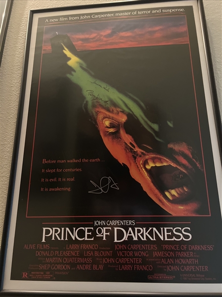 Prince of Darkness: John Carpenter, Peter Jason, & Jameson Parker Signed Full Size Poster (Third Party Guaranteed)
