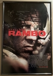 Rambo: Multi-Signed Full Size Poster w/ Stallone, Benz, McTavish, & Marsden (Third Party Guaranteed)