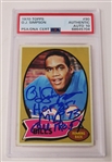 O.J. Simpson Signed & Inscribed 1970 Topps Rookie Card # 90 w/ Gem Mint 10 Auto! (PSA/DNA Encapsulated)