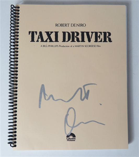 Robert DeNiro Signed "Taxi Driver" Film Script (Beckett/BAS LOA & JSA LOA)