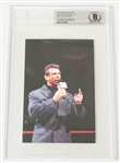 Vince McMahon Signed 1999 Comic Images WWF WrestleMania Postcard #38 w/ Gem Mint 10 Auto! (Beckett/BAS Encapsulated & JSA COA)