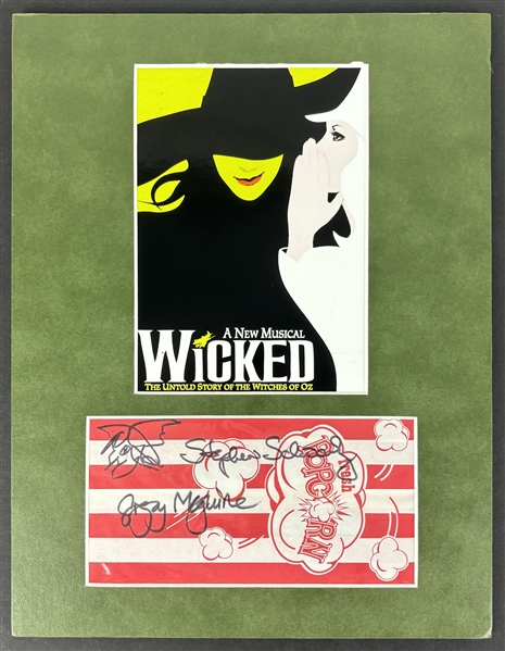 Wicked: Gregory Maguire & Stephen Schwartz Dual-Signed Page in 8" x 10" Matted Display (Third Party Guaranteed) 