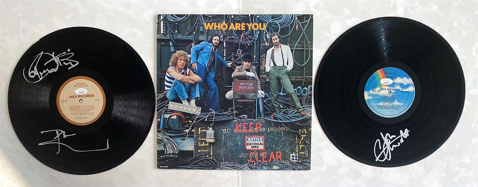 The Who: Townshend, Daltrey, Entwistle Signed "Who Are You" Vinyl Albums (JSA)