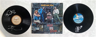 The Who: Townshend, Daltrey, Entwistle Signed "Who Are You" Vinyl Albums (JSA)
