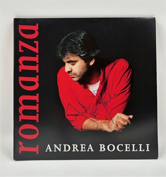 Andrea Bocelli Signed "Romanza" Album Cover (Beckett/BAS)