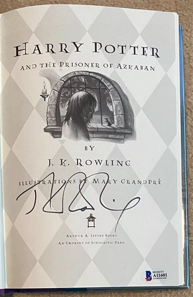 Harry Potter: JK Rowling Signed Prisoner of Azkaban 1st Edition Hardcover Book (Beckett/BAS LOA) 