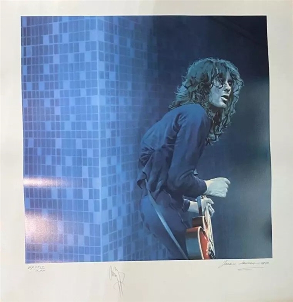 Led Zeppelin: Jimmy Page Signed Ltd. Ed. Artist Proof 30" x 33" Lithograph (Beckett/BAS LOA)