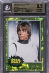 Star Wars Luke Skywalker Ltd. Ed. 2022 Topps Chrome Sapphire Peridot Trading Card #1 w/ Gem Mint 9.5 Grade! (Beckett/BAS Encapsulated)